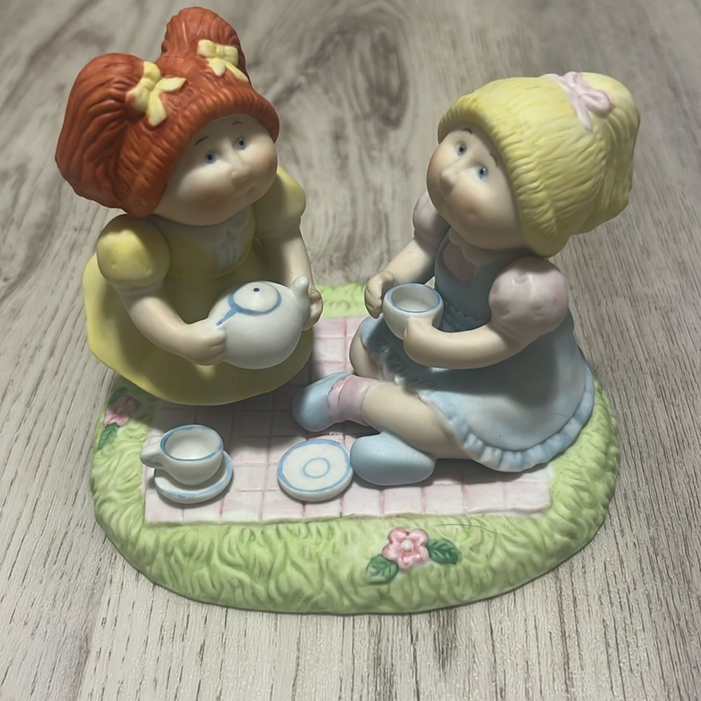 Rare Vintage 1984 Cabbage Patch Tea Party Ceramic